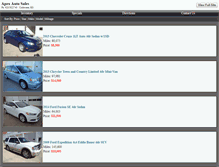 Tablet Screenshot of apex-autosales.com